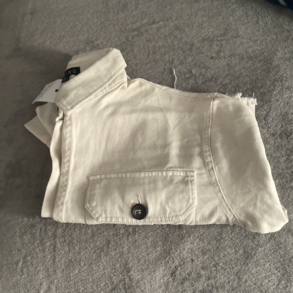 Beige Jean Jacket - Picture 7 of 7